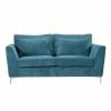Canapé 2 Places Isla Velours Côtelé Bleu -Ledepot-bailleul Soldes Magasin canape 2 places isla bleu