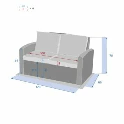 Canapé 2 Places Polynésia Naturae Hespéride -Ledepot-bailleul Soldes Magasin canape 2 places polynesia naturae hesperide 2