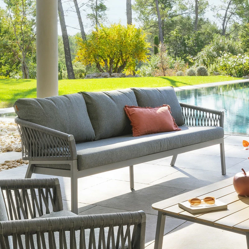 Canapé extérieur 3 places Oriengo anthracite Hespéride Canapé Extérieur 3 Places Oriengo Anthracite Hespéride -Ledepot-bailleul Soldes Magasin canape exterieur 3 places oriengo anthracite hesperide 1