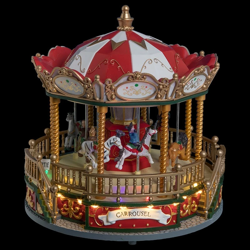 Carrousel de Noël animé, musical et lumineux Carrousel De Noël Animé, Musical Et Lumineux -Ledepot-bailleul Soldes Magasin carrousel de noel anime musical et