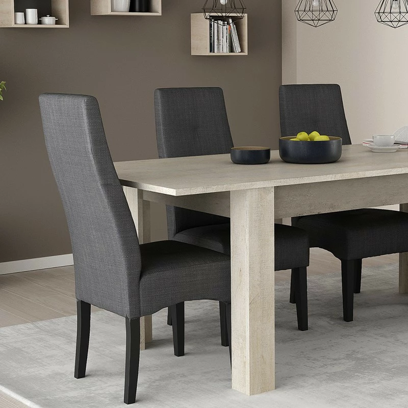 Chaise Elite tissu gris foncé Demeyere Chaise Elite Tissu Gris Foncé -Ledepot-bailleul Soldes Magasin chaise elite gris fonce 4