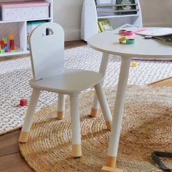 Chaise Enfant Blanche Collection Douceur Atmosphera -Ledepot-bailleul Soldes Magasin chaise enfant blanche collection douceur atmosphera 2