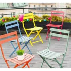 Chaise Métal Pliante Greensboro Graphite Hespéride 4 Chaise Métal Pliante Greensboro Graphite Hespéride -Ledepot-bailleul Soldes Magasin chaise greensboro hesperide graphite 2