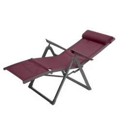 Chaise Longue Decima Hespéride Bordeaux/graphite -Ledepot-bailleul Soldes Magasin chaise long decima hesperide bordeaux 3