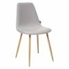 Chaise Roka Coloris Gris Clair Atmosphera -Ledepot-bailleul Soldes Magasin chaise roka coloris gris clair et hetre atmosphera