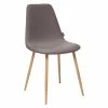 Chaise Roka Coloris Gris Foncé Atmosphera -Ledepot-bailleul Soldes Magasin chaise roka coloris gris fonce et hetre atmosphera