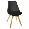 Chaise Salle Manger Baya Noir Atmosphera -Ledepot-bailleul Soldes Magasin chaise salle manger baya noir atmosphera