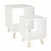 Chevet Break Blanc Lot De 2 Atmosphera -Ledepot-bailleul Soldes Magasin chevet break blanc lot de 2 atmosphera