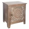 Chevet Shirel 1 Porte Bois Blanchi Atmosphera -Ledepot-bailleul Soldes Magasin chevet shirel 1 porte bois blanchi atmosphera
