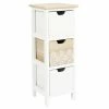 Chiffonnier 3 Tiroirs Chic Naturel Et Blanc