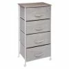 Chiffonnier 4 Tiroirs Avec Roulettes Gris Clair -Ledepot-bailleul Soldes Magasin chiffonnier 4 tiroirs avec roulette gris clair