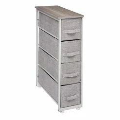 Chiffonnier 4 Tiroirs Gris Clair 5Five