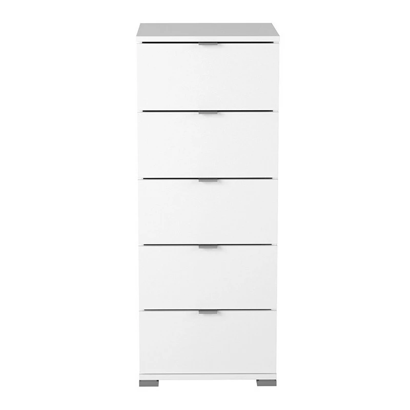 Chiffonnier 5 tiroirs blanc Perfect Demeyere Chiffonnier 5 Tiroirs Blanc Perfect -Ledepot-bailleul Soldes Magasin chiffonnier 5 tiroirs blanc perfect 2
