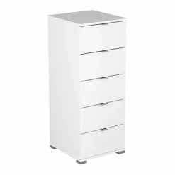 Demeyere Chiffonnier 5 Tiroirs Blanc Perfect