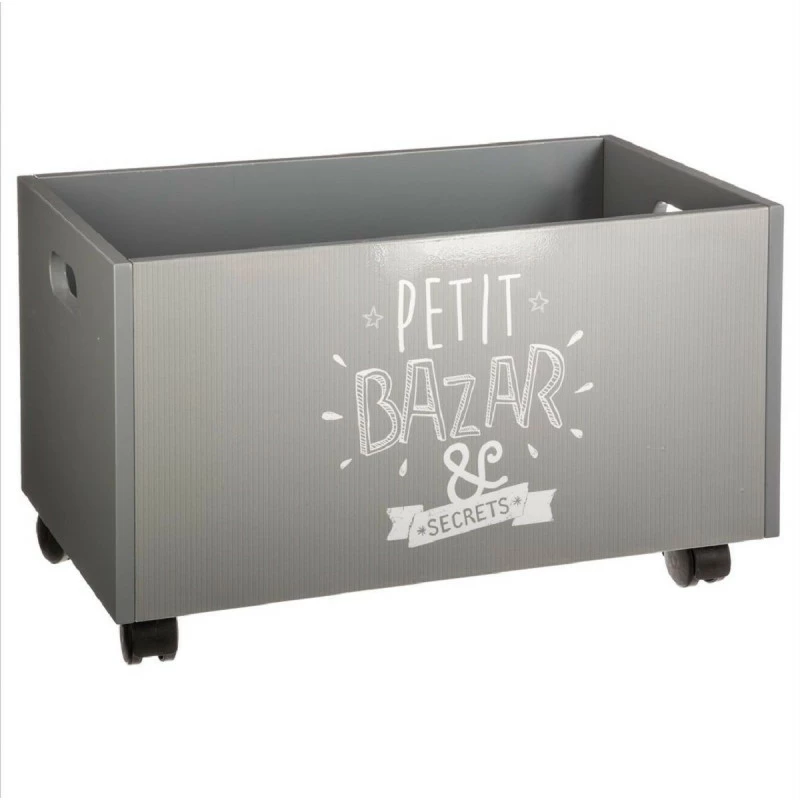 Coffre à roulettes pour enfant coloris gris Atmosphera Coffre à Roulettes Pour Enfant Coloris Gris Atmosphera -Ledepot-bailleul Soldes Magasin coffre a roulettes pour enfant coloris gris