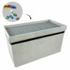 Coffre Blanc Pliable Gris Compatible Briques
