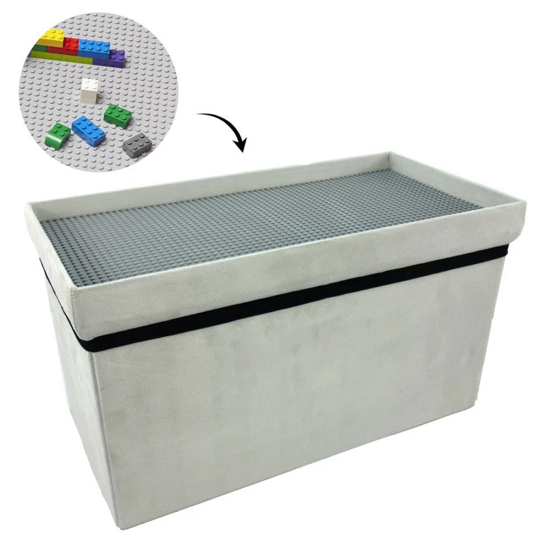 Coffre blanc pliable gris compatible briques Coffre Blanc Pliable Gris Compatible Briques -Ledepot-bailleul Soldes Magasin coffre blanc pliable gris compatible briques