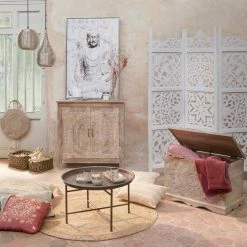 Coffre Chambre Shirel En Bois Blanchi Atmosphera -Ledepot-bailleul Soldes Magasin coffre chambre shirel en bois blanchi atmosphera 3