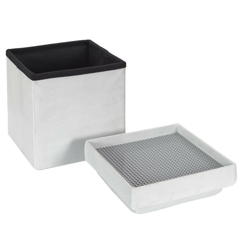 Coffre pouf pliable gris compatible briques Coffre Pouf Pliable Gris Compatible Briques -Ledepot-bailleul Soldes Magasin coffre pouf pliable gris compatible briques 5