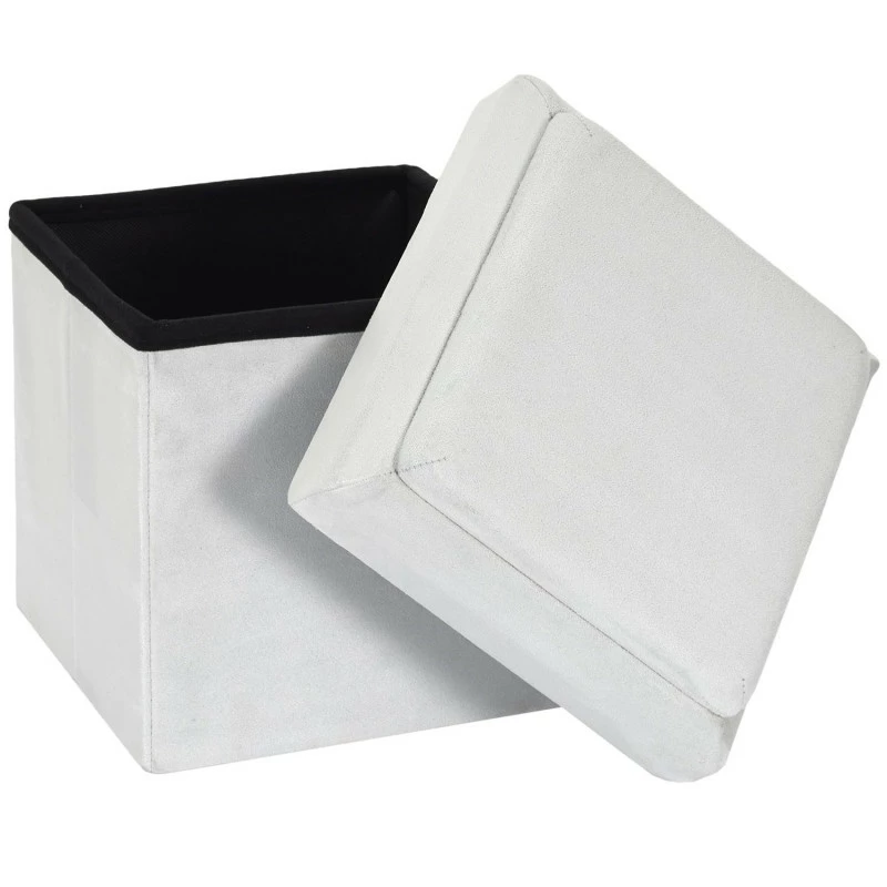 Coffre pouf pliable gris compatible briques Coffre Pouf Pliable Gris Compatible Briques -Ledepot-bailleul Soldes Magasin coffre pouf pliable gris compatible briques 6