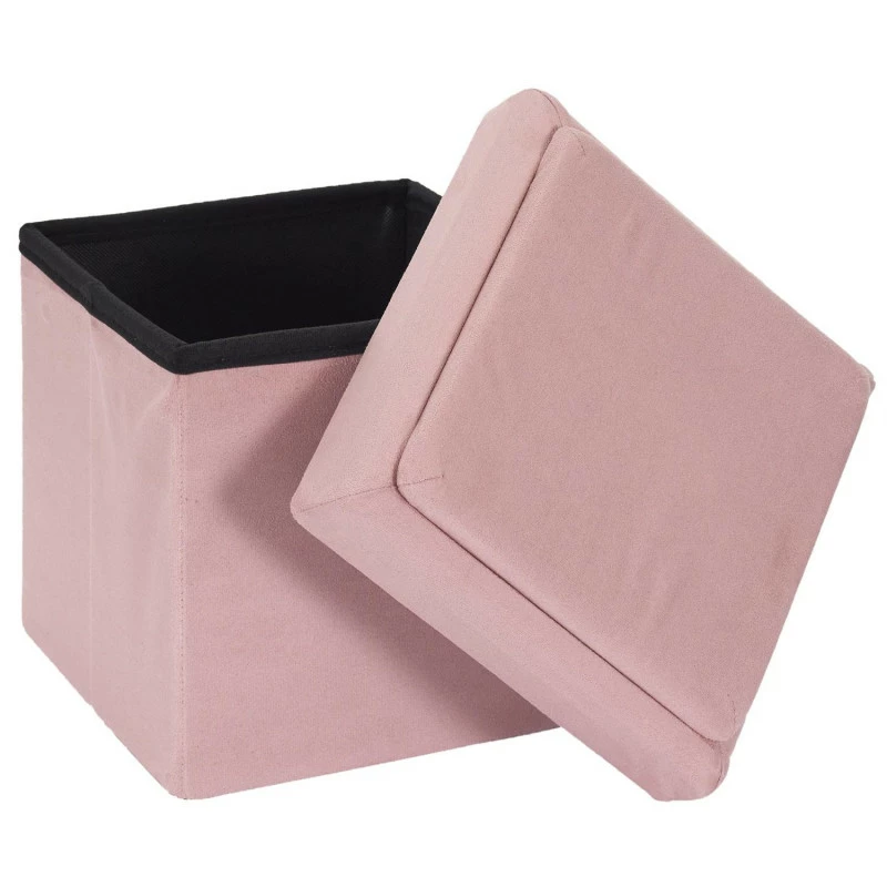 Coffre pouf pliable rose compatible briques Coffre Pouf Pliable Rose Compatible Briques -Ledepot-bailleul Soldes Magasin coffre pouf pliable rose compatible briques 1 6