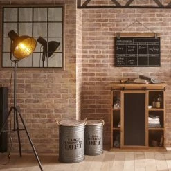 Coffres Bidons Gris Loft - Lot De 3 - Atmosphera -Ledepot-bailleul Soldes Magasin coffres bidons gris loft lot 3 atmosphera 2