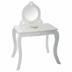 Coiffeuse Avec Tabouret Enfant Blanc Atmosphera 4 Coiffeuse Avec Tabouret Enfant Blanc Atmosphera -Ledepot-bailleul Soldes Magasin coiffeuse avec tabouret pour enfant blanche 2