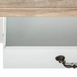 Coiffeuse Blanche 3 Tiroirs Chrysa Atmosphera -Ledepot-bailleul Soldes Magasin coiffeuse blanche 3 tiroirs chrysa atmosphera 4