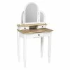 Coiffeuse Blanche 3 Tiroirs Solen Atmosphera -Ledepot-bailleul Soldes Magasin coiffeuse blanche 3 tiroirs solen atmosphera
