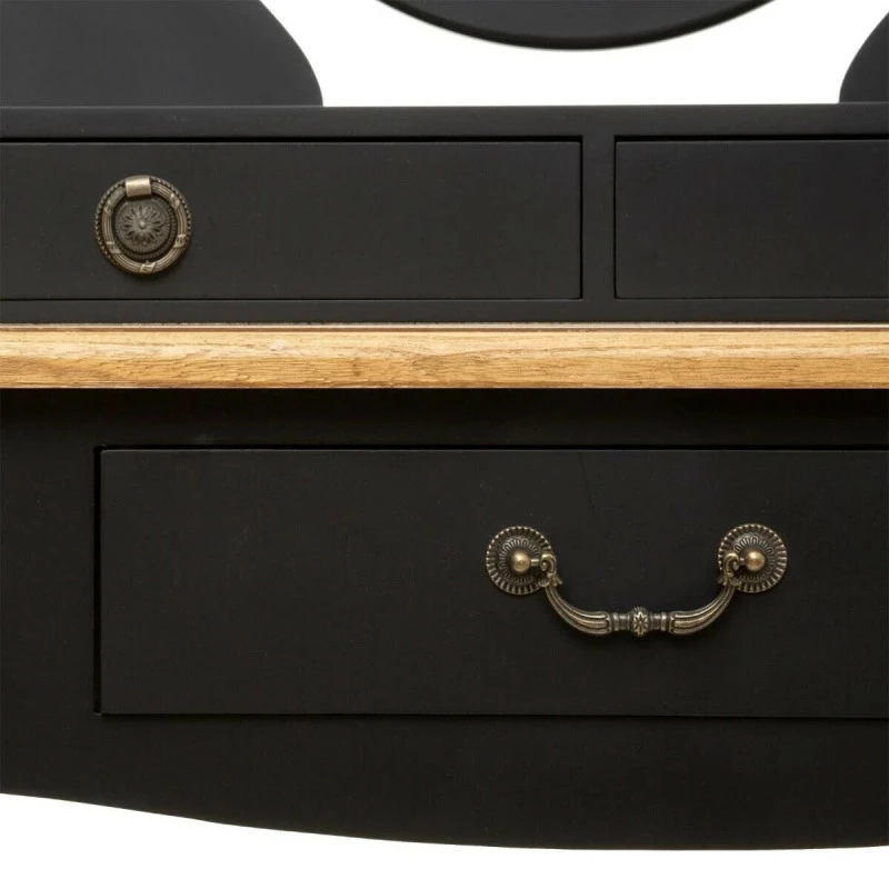 Coiffeuse noire 3 tiroirs Chrysa Atmosphera Coiffeuse Noire 3 Tiroirs Chrysa Atmosphera -Ledepot-bailleul Soldes Magasin coiffeuse noire 3 tiroirs chrysa atmosphera 4