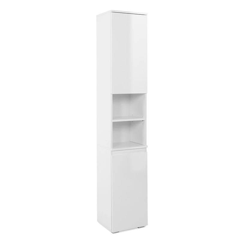 Colonne de salle de bain 2 portes Capetown blanc Colonne De Salle De Bain 2 Portes Capetown Blanc -Ledepot-bailleul Soldes Magasin colonne de salle de bain 2 portes capetown blanc