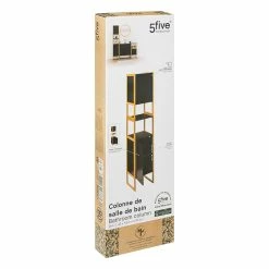 Colonne De Salle De Bain Noir Natureo 5Five -Ledepot-bailleul Soldes Magasin colonne de salle de bain noir natureo 5five 3