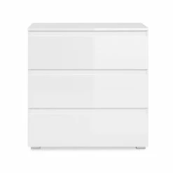 Commode 3 Tiroirs Capetown Blanc 6 Commode 3 Tiroirs Capetown Blanc -Ledepot-bailleul Soldes Magasin commode 3 tiroirs capetown blanc 4