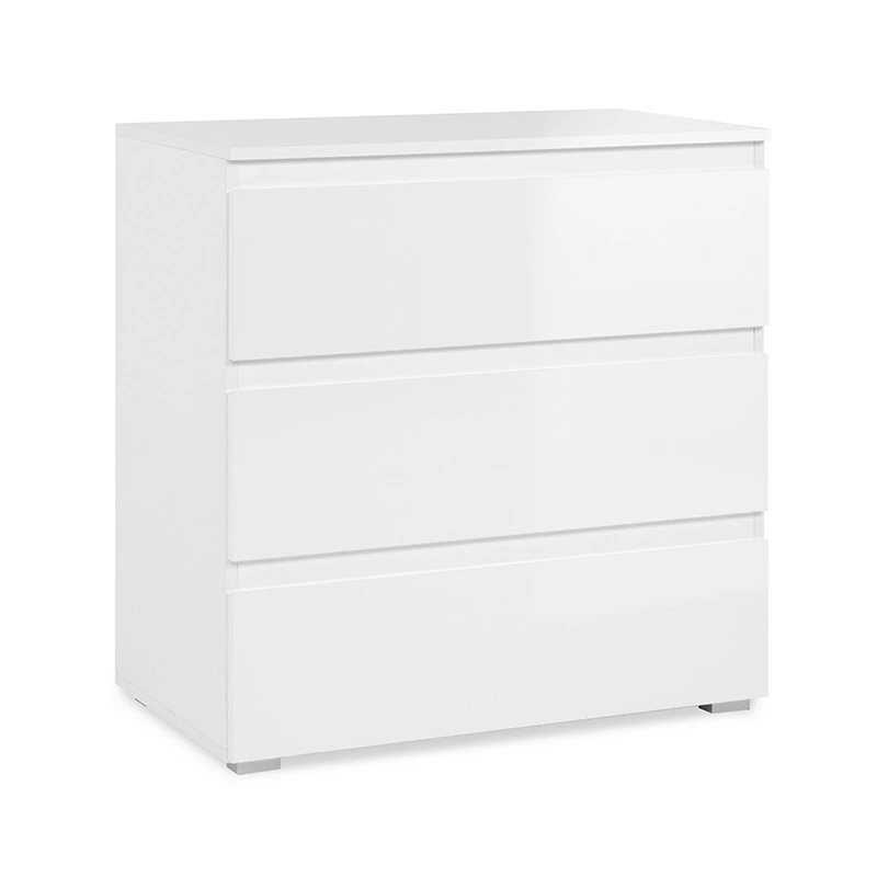 Commode 3 tiroirs Capetown blanc Commode 3 Tiroirs Capetown Blanc -Ledepot-bailleul Soldes Magasin commode 3 tiroirs capetown blanc