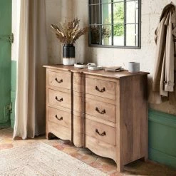 Commode 3 Tiroirs Hiver En Bois Atmosphera 3 Commode 3 Tiroirs Hiver En Bois Atmosphera -Ledepot-bailleul Soldes Magasin commode 3 tiroirs hiver en bois atmosphera 1