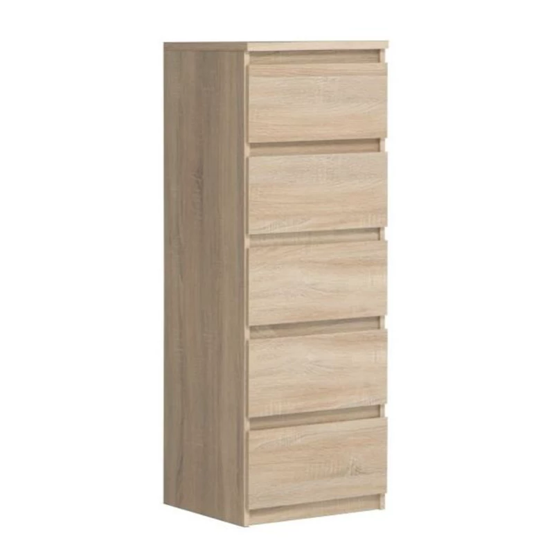 Commode 5 tiroirs étroite Chelsea Sonoma Commode 5 Tiroirs étroite Chelsea Sonoma -Ledepot-bailleul Soldes Magasin commode 5 tiroirs etroite chelsea sonoma