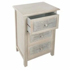 Commode Bois 3 Tiroirs Hina Atmosphera -Ledepot-bailleul Soldes Magasin commode bois 3 tiroirs hina atmosphera 4