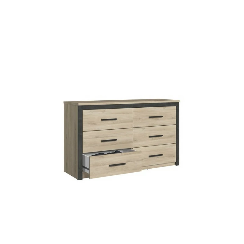 Commode Kansas 6 tiroirs Demeyere Commode Kansas 6 Tiroirs -Ledepot-bailleul Soldes Magasin commode colorado 6 tiroirs 3