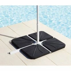 Dalle 25 Kg Pour Pied De Parasol En Croix Hespéride Noir -Ledepot-bailleul Soldes Magasin dalle 25kg pour pied de parasol en croix hesperide noir 2
