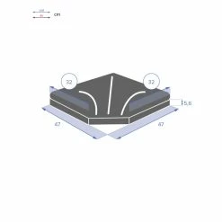 Dalle 25 Kg Pour Pied De Parasol En Croix Hespéride Noir -Ledepot-bailleul Soldes Magasin dalle 25kg pour pied de parasol en croix hesperide noir 3