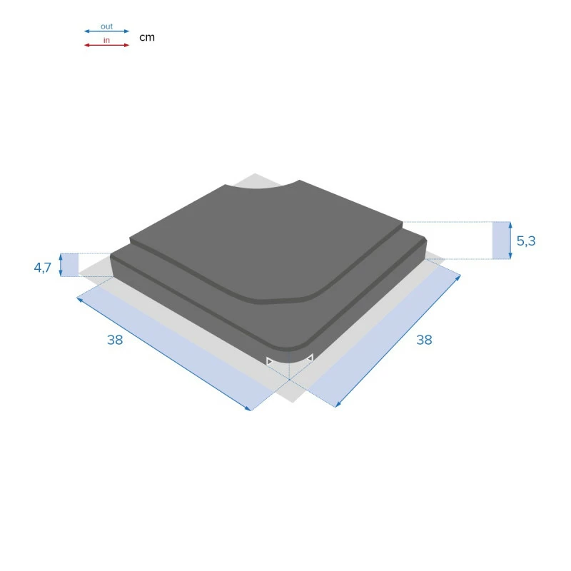 Dalle pour parasol 15 kg béton Stacio ardoise Hespéride Dalle Pour Parasol 15 Kg Béton Stacio Ardoise Hespéride -Ledepot-bailleul Soldes Magasin dalle pour parasol 15 kg beton stacio ardoise hesperide 1 2