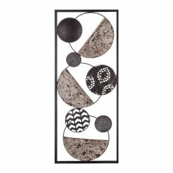 Déco Murale Métal Ethnic Marron 25x61 Atmosphera