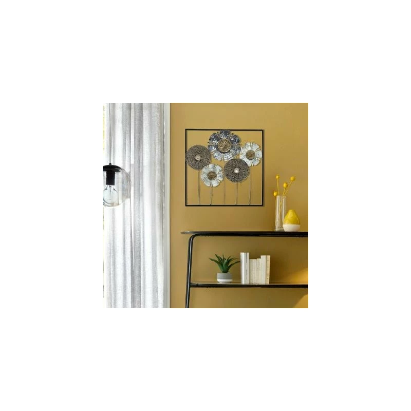 Déco murale métal fleurs 50x50 Atmosphera Déco Murale Métal Fleurs 50x50 Atmosphera -Ledepot-bailleul Soldes Magasin deco murale metal fleurs 50x50 atmosphera 2