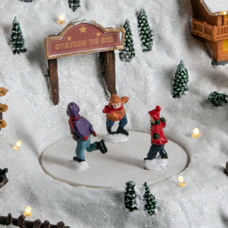 Déco Noël station de ski piles lumineux animé Déco Noël Station De Ski Piles Lumineux Animé -Ledepot-bailleul Soldes Magasin deco noel station de ski piles lumineux anime 2