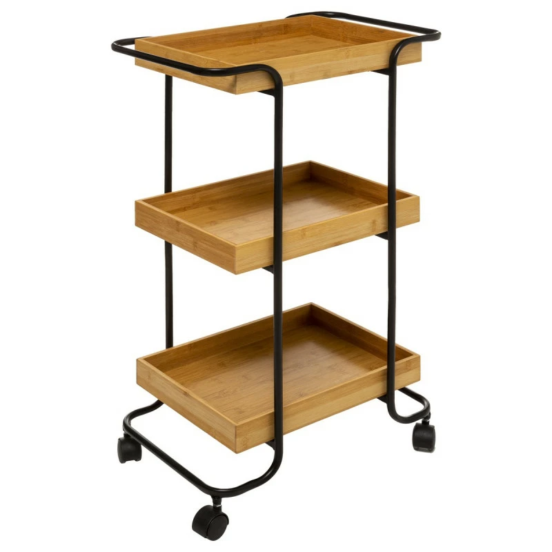 Desserte 3 niveaux bambou et métal 5Five Desserte 3 Niveaux Bambou Et Métal 5Five -Ledepot-bailleul Soldes Magasin desserte 3 niveaux bambou et metal 5five