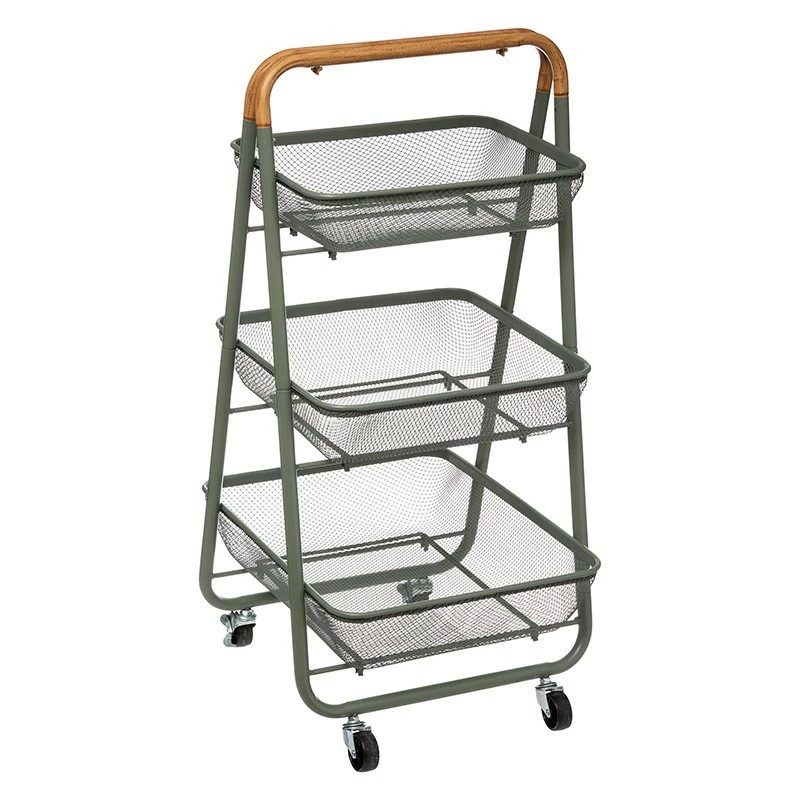 Desserte 3 niveaux kaki Trio 5Five Desserte 3 Niveaux Kaki Trio 5Five -Ledepot-bailleul Soldes Magasin desserte 3 niveaux kaki trio 5five