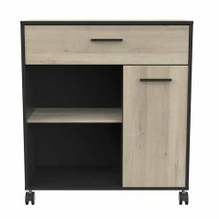 Demeyere Desserte De Cuisine 1 Tiroir 1 Porte Mint Noir Et Bois 4 Demeyere Desserte De Cuisine 1 Tiroir 1 Porte Mint Noir Et Bois -Ledepot-bailleul Soldes Magasin desserte de cuisine 1 tiroir 1 porte mint noir et bois 2