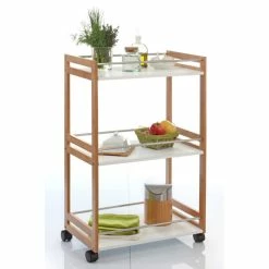 Desserte De Cuisine Bambou Blanc 3 Desserte De Cuisine Bambou Blanc -Ledepot-bailleul Soldes Magasin desserte de cuisine bambou 1