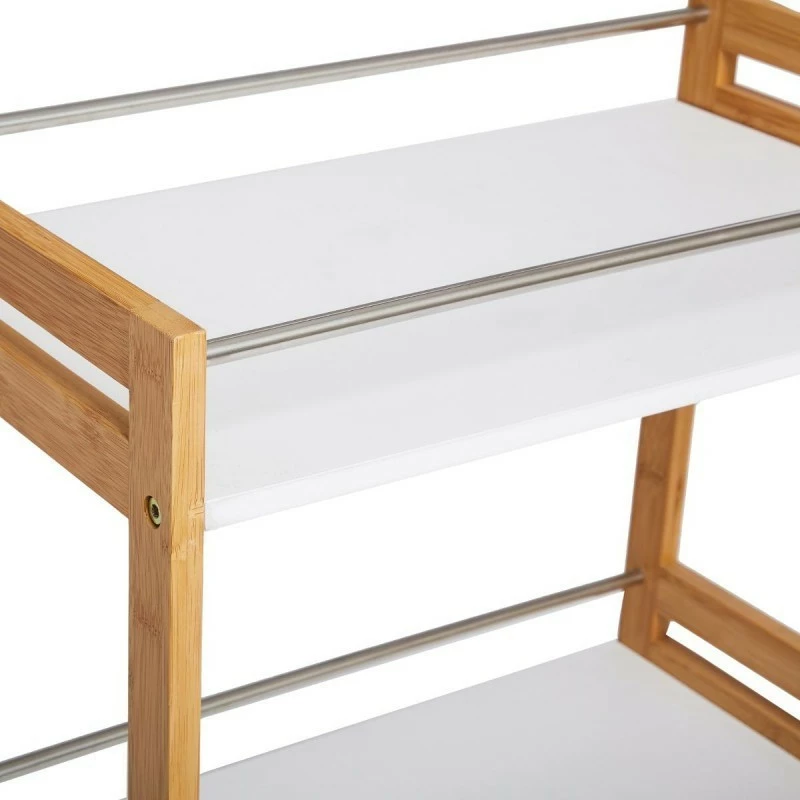 Desserte de cuisine bambou blanc Desserte De Cuisine Bambou Blanc -Ledepot-bailleul Soldes Magasin desserte de cuisine bambou 3