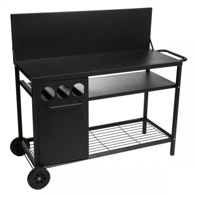 Desserte de plancha extérieure noire Neka Desserte De Plancha Extérieure Noire Neka -Ledepot-bailleul Soldes Magasin desserte de plancha exterieure noire neka